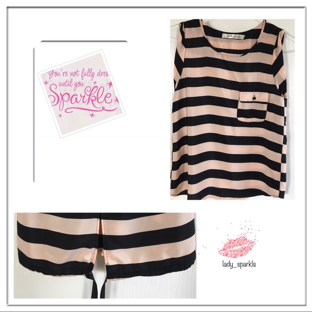 Liberty Love | Tie Back Striped Top size XS